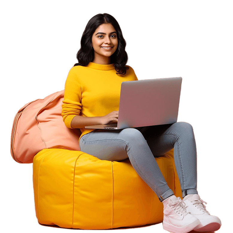 Woman using laptop